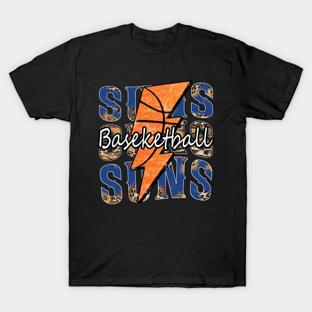 Graphic Basketball Suns Proud Name Vintage T-Shirt by Frozen Jack monster